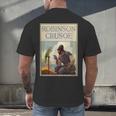 Robinson Crusoe Book Cover 1920 Men's Back Print T-Shirt
