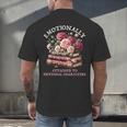 Romance Book Women Emotionally Attached Fictional Characters Men's Back Print T-Shirt
