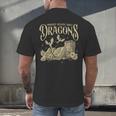 Romantasy Reader Book Reading Probably Reading About Dragons Men's Back Print T-Shirt