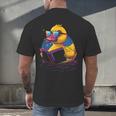 Rubber Duck Rubber Duckie Reading Book Rubber Duckling Men's Back Print T-Shirt Rubber Duck Rubber Duckie Reading Book Rubber Duckling Men's Back Print T-Shirt