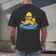 Rubber Duck Reading Book Swim Rubber Duckling Rubber Duckie Men's Back Print T-Shirt Rubber Duck Reading Book Swim Rubber Duckling Rubber Duckie Men's Back Print T-Shirt