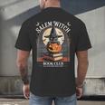 Salem Witch Book Club All Witches Welcome Halloween Reading Men's Back Print T-Shirt