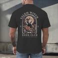 Salem Witch Book Club All Witches Welcome Spooky Halloween Men's Back Print T-Shirt