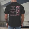 Saying Psychological Thriller Book Reader Lover Men's Back Print T-Shirt