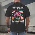 School Secretary Read Books And Know Things Flowers Flamingo Men's Back Print T-Shirt