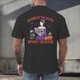 Season Of The Witch Spooky Readers Spell Book Hallowen Men's Back Print T-Shirt