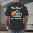 Sewing Reading Books Drinking Tea Sew Sewist Men's Back Print T-Shirt