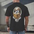 Shih Tzu Book How To Train Your Human Funny Dog Motif Men's Back Print T-Shirt