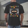 Skeleton Heart Read Reading Book Librarian Halloween Women Men's Back Print T-Shirt Skeleton Heart Read Reading Book Librarian Halloween Women Men's Back Print T-Shirt