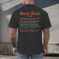 Smut Slut Sayings Definition Sarcastic Book Lover Men's Back Print T-Shirt Smut Slut Sayings Definition Sarcastic Book Lover Men's Back Print T-Shirt
