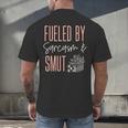 Smutty Book Lover Women Fueled By Sarcasm And Smut Spicy Men's Back Print T-Shirt Smutty Book Lover Women Fueled By Sarcasm And Smut Spicy Men's Back Print T-Shirt