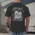 Snow Is Falling Books Are Calling Winter Reading Men's Back Print T-Shirt Snow Is Falling Books Are Calling Winter Reading Men's Back Print T-Shirt