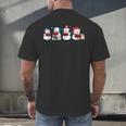 Snowman Reading Books Teacher Librarian Bookworm Christmas Men's Back Print T-Shirt Snowman Reading Books Teacher Librarian Bookworm Christmas Men's Back Print T-Shirt