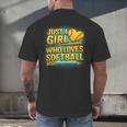 Softball Just A Girl Comic Book Style Graphic For Teens Men's Back Print T-Shirt Softball Just A Girl Comic Book Style Graphic For Teens Men's Back Print T-Shirt