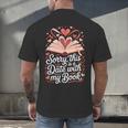 Sorry This Is a Date With My Book Valentine Men's Back Print T-Shirt Sorry This Is a Date With My Book Valentine Men's Back Print T-Shirt