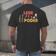 Spanish Reading Book Lover Teacher Maestra Leer Es Poder For Men Women Men's Back Print T-Shirt Spanish Reading Book Lover Teacher Maestra Leer Es Poder For Men Women Men's Back Print T-Shirt