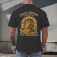 Speak Friend Enter Bookshop Magic Panther Men's Back Print T-Shirt Speak Friend Enter Bookshop Magic Panther Men's Back Print T-Shirt
