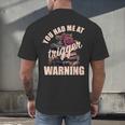 Spicy Books Merch Dark Romance You Had Me At Trigger Warning Men's Back Print T-Shirt