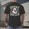 Spooky Book Club Cute Ghost Reading Book Halloween Costume Men's Back Print T-Shirt