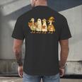 Spooky Halloween Book Lover Halloween Reading Goose Men's Back Print T-Shirt