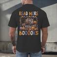 Spooky Halloween Bookshelf Bookcase Read More Books Men's Back Print T-Shirt Spooky Halloween Bookshelf Bookcase Read More Books Men's Back Print T-Shirt