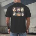 Spooky Teacher Halloween Ghost Reading Book Trick Or Treat Men's Back Print T-Shirt