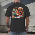 Squirrel Reading a Book Lover Bookworm Men's Back Print T-Shirt