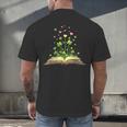St Patricks Day Book Lover Librarian Core Shamrock Author Men's Back Print T-Shirt St Patricks Day Book Lover Librarian Core Shamrock Author Men's Back Print T-Shirt
