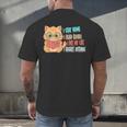 Stay Home Read Books Pet My Cat Regret Nothing Cats Book Men's Back Print T-Shirt