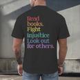 Stop Book Banning Pro Library Men's Back Print T-Shirt