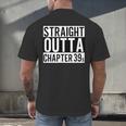Straight Outta Chapter 39 Cute Book Lover Reader Men's Back Print T-Shirt