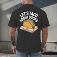 Taco Books Mexican Reading Teacher Book Lovers Bookish Men's Back Print T-Shirt