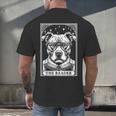 Tarot Card Vintage Pit Bull Pittie Dog Book Lover The Reader Men's Back Print T-Shirt