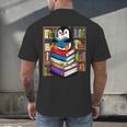 Teacher Librarian Kawaii Penguin Book Lover Penguin Men's Back Print T-Shirt Teacher Librarian Kawaii Penguin Book Lover Penguin Men's Back Print T-Shirt