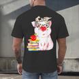 Teacher Pig Cute Farm Animal Book Lover School Student For Men Women Kids Men's Back Print T-Shirt
