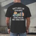 That's What I Do I Read Books I Drink Matcha I Know Things Men's Back Print T-Shirt That's What I Do I Read Books I Drink Matcha I Know Things Men's Back Print T-Shirt