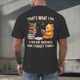 That's What I Do I Read Books And Forget Things Love Books Men's Back Print T-Shirt That's What I Do I Read Books And Forget Things Love Books Men's Back Print T-Shirt