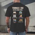 Things I Do In My Spare Time Book Reader Book Reading Lover Men's Back Print T-Shirt