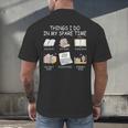 Things I Do In My Spare Time Read Books Buy Books Men's Back Print T-Shirt Things I Do In My Spare Time Read Books Buy Books Men's Back Print T-Shirt