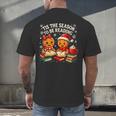 ’Tis The Season To Be Reading Book Lover Men's Back Print T-Shirt ’Tis The Season To Be Reading Book Lover Men's Back Print T-Shirt