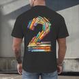 Toddler 2nd Birthday Books Themed 2 Year Old Boys Kids Girls Men's Back Print T-Shirt