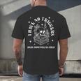Trigger Warning Dark Romance Reader Bookish No Triggers Book Men's Back Print T-Shirt