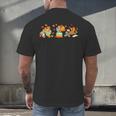 Turkey Reading Books Fall Thanksgiving Teacher Book Lovers Men's Back Print T-Shirt Turkey Reading Books Fall Thanksgiving Teacher Book Lovers Men's Back Print T-Shirt