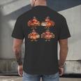Turkey Reading Books Shirt Thanksgiving Turkey Bookworm Men's Back Print T-Shirt Turkey Reading Books Shirt Thanksgiving Turkey Bookworm Men's Back Print T-Shirt