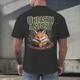 Unearth A Story Fox Reads a Book Men's Back Print T-Shirt Unearth A Story Fox Reads a Book Men's Back Print T-Shirt