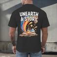 Unearth A Story Rainbow Treasure Book Men's Back Print T-Shirt