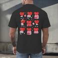 Valentines Day Librarian Heart Reading Book Women Men Kids Men's Back Print T-Shirt