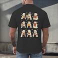 Vampire Reading Books Halloween Cute Teens Kids Men's Back Print T-Shirt Vampire Reading Books Halloween Cute Teens Kids Men's Back Print T-Shirt