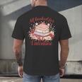 Vintage All Booked For Valentines Book Lovers Teacher Kids Men's Back Print T-Shirt