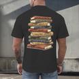 Vintage Books History Retro Book Lover Teacher Men's Back Print T-Shirt Vintage Books History Retro Book Lover Teacher Men's Back Print T-Shirt